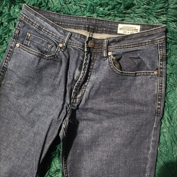 Buffalo David Bitton Dark Wash Slim Straight Jeans Men’s Jackson Fit 32x32 - Picture 3 of 7